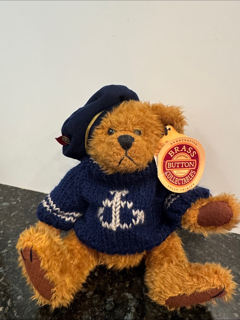 Pickford Bears Tango Bear Happiness plush brown 12" sailor hat sweater. Tags